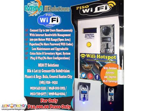 jun jun piso wifi|How to use our wifi vendo machine .